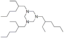 1,3,5-tri(2-ethylhexyl)hexahydro-1,3,5-triazine Structure