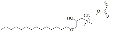 [2-hydroxy-3-(tetradecyloxy)propyl]dimethyl[2-[(2-methyl-1-oxoallyl)oxy]ethyl]ammonium chloride Structure