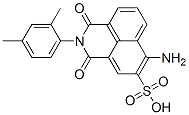 6-アミノ-2-(2,4-ジメチルフェニル)-2,3-ジヒドロ-1,3-ジオキソ-1H-ベンゾ[de]イソキノリン-5-スルホン酸 化学構造式