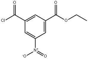 3-(クロロカルボニル)-5-ニトロ安息香酸エチル 化学構造式