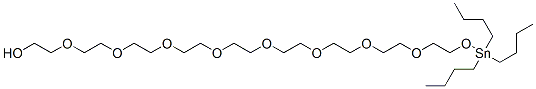 28,28-dibutyl-3,6,9,12,15,18,21,24,27-nonaoxa-28-stannadotriacontan-1-ol Struktur