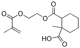 [2-[(2-methyl-1-oxoallyl)oxy]ethyl] hydrogen methylcyclohexane-1,2-dicarboxylate Structure