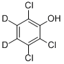 2,3,6‐トリクロロフェノール‐4,5‐D2 化学構造式