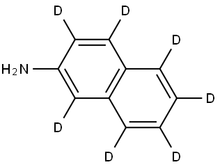 氘代-2-氨基萘 结构式