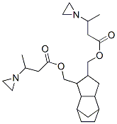 (octahydro-4,7-methano-1H-indenediyl)bis(methylene) bis(beta-methylaziridine-1-propionate) Structure