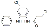 3-chloro-N-[4-chloro-2-(anilino)phenyl]propionamide Structure