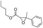 3-メチル-3-フェニルオキシラン-2-カルボン酸ブチル 化学構造式