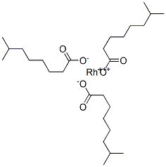 rhodium tris(isononanoate) Structure