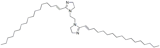 1,1'-ethylenebis[4,5-dihydro-2-(heptadecenyl)-1H-imidazole] 结构式