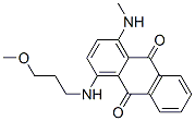 1-[(3-メトキシプロピル)アミノ]-4-(メチルアミノ)-9,10-アントラセンジオン 化学構造式