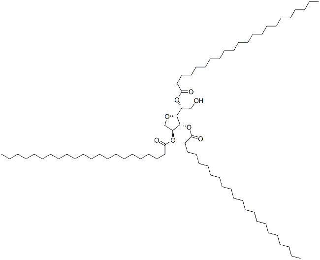 三ドコサン酸とソルビタンのエステル 化学構造式