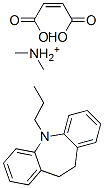 [10,11-dihydro-5H-dibenz[b,f]azepine-5-propyl]dimethylammonium hydrogen maleate Struktur