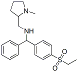 N-[[4-(エチルスルホニル)フェニル]フェニルメチル]-1-メチル-2-ピロリジンメタンアミン 化学構造式