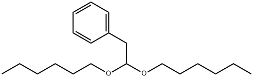 [2,2-bis(hexyloxy)ethyl]benzene Struktur