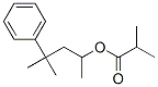1,3-dimethyl-3-phenylbutyl isobutyrate Struktur