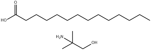 (2-hydroxy-1,1-dimethylethyl)ammonium myristate Structure