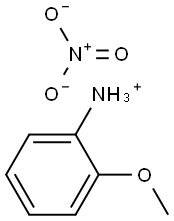 2-methoxyanilinium nitrate Struktur