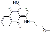 1-ヒドロキシ-4-[(3-メトキシプロピル)アミノ]-9,10-アントラセンジオン 化学構造式