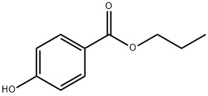 4-ヒドロキシ安息香酸プロピル 化学構造式