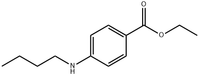 4-(正丁基氨基)苯甲酸乙酯 结构式