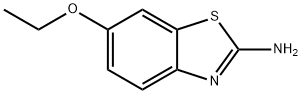 2-氨基-6-乙氧基苯并噻唑, 94-45-1, 结构式