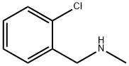 2-クロロ-N-メチルベンゼンメタンアミン 化学構造式