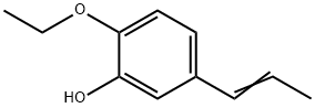 2-エトキシ-5-(1-プロペニル)フェノール 化学構造式