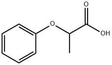 2-フェノキシプロピオン酸 化学構造式
