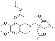dimethyl [[1-(2-ethoxy-2-oxoethyl)-3,4-dihydro-6,7-dimethoxy-2(1H)-isoquinolyl]methyl](2-methylpropyl)malonate Structure