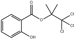 2-ヒドロキシ安息香酸2,2,2-トリクロロ-1,1-ジメチルエチル 化学構造式