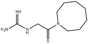 Heptamethylenimine,  1-(N-amidinothioglycyl)-  (7CI) 结构式