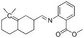 methyl 2-[[(octahydro-8,8-dimethyl-2-naphthyl)methylene]amino]benzoate  Structure
