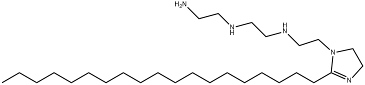 N-(2-aminoethyl)-N'-[2-(4,5-dihydro-2-nonadecyl-1H-imidazol-1-yl)ethyl]ethylenediamine Struktur