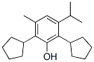 2,6-ジシクロペンチル-3-メチル-5-イソプロピルフェノール 化学構造式