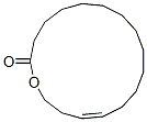 1-オキサシクロヘプタデカ-14-エン-2-オン 化学構造式