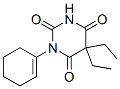 1-(1-cyclohexen-1-yl)-5,5-diethylbarbituric acid Struktur