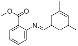 2-[[(3,5-ジメチル-3-シクロヘキセニル)メチレン]アミノ]安息香酸メチル 化学構造式