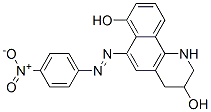 1,2,3,4-tetrahydro-6-[(4-nitrophenyl)azo]benzo[h]quinoline-3,7-diol Structure