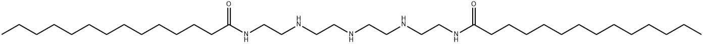 N,N'-[イミノビス(2,1-エタンジイルイミノ-2,1-エタンジイル)]ビス(テトラデカンアミド) 化学構造式