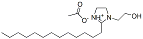 4,5-dihydro-1-(2-hydroxyethyl)-2-tridecyl-1H-imidazolium acetate Struktur