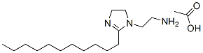4,5-dihydro-2-undecyl-1H-imidazole-1-ethylamine monoacetate Struktur