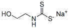 sodium (2-hydroxyethyl)dithiocarbamate Struktur