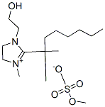 2-(dimethylheptyl)-4,5-dihydro-1-(2-hydroxyethyl)-3-methyl-1H-imidazolium methyl sulphate Structure