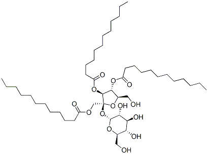 トリラウリン酸スクロース 化学構造式