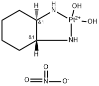 Diaquo[(1R,2R)-1,2-cyclohexanediamine]platinum Dinitrate Struktur