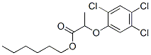 2-(2,4,5-トリクロロフェノキシ)プロパン酸ヘキシル 化学構造式