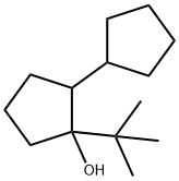 2-(1,1-dimethylethyl)[1,1'-bicyclopentyl]-2-ol Struktur