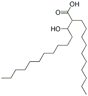 2-decyl-3-hydroxytetradecanoic acid Struktur