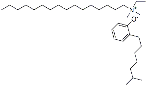 ethylhexadecyldimethylammonium isooctylphenolate Structure