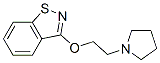 3-[2-(1-ピロリジニル)エトキシ]-1,2-ベンゾイソチアゾール 化学構造式